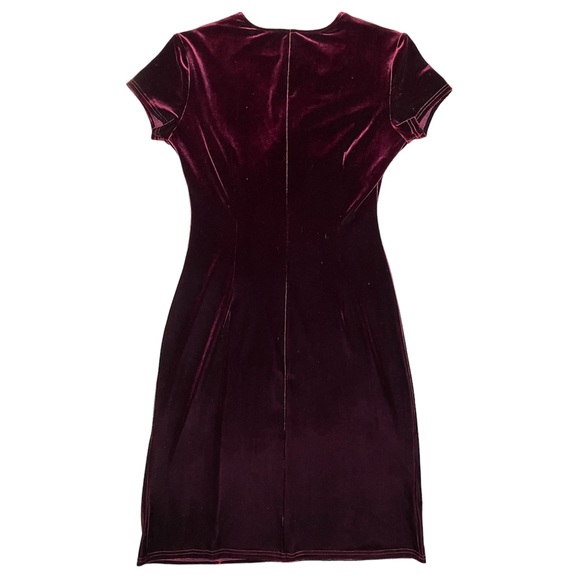 VINTAGE 90s Robbie Bee Velvet Dress - Picture 3 of 8